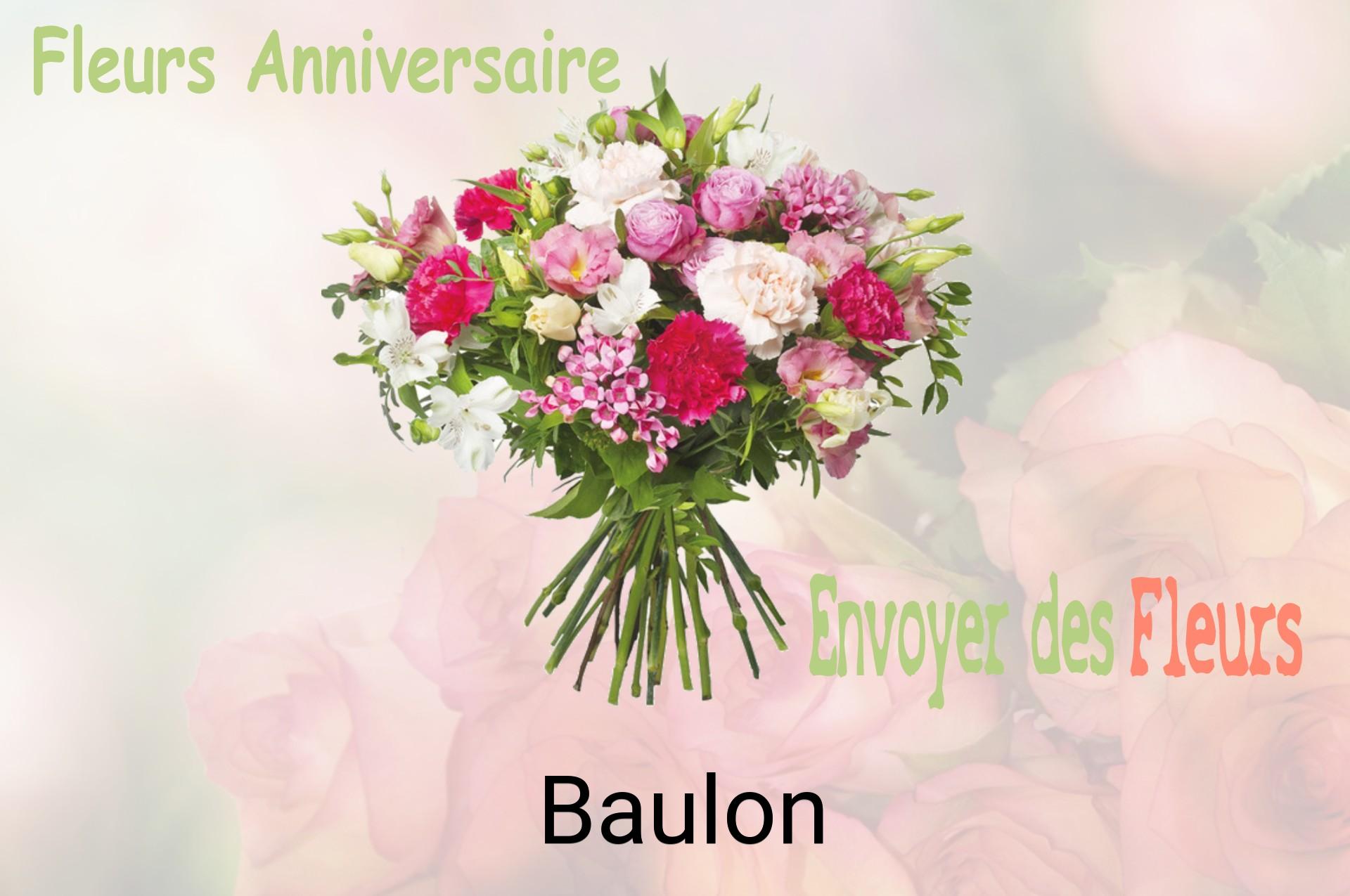 Bouquet de fleurs d’anniversaire livré à Baulon